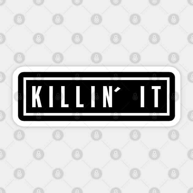 Killin It Women Teen Girl Cute Tops Junior Graphic Tee Sticker by CreativeShirt